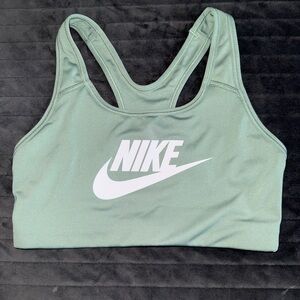 Nike Green Sports Bra with Racerback Design